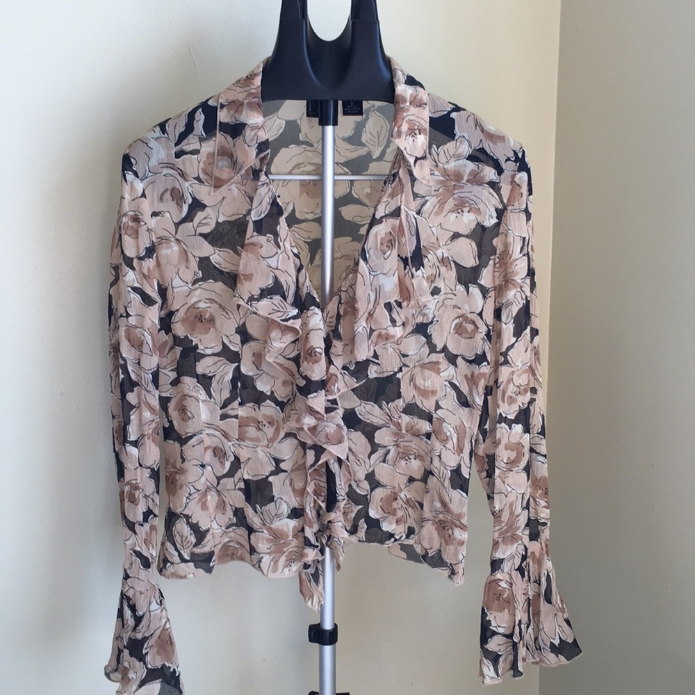 INC INTERNATIONAL CONCEPTS - 100% Silk Blouse